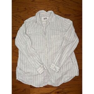 Grayson‎ Gray and White Button Down Shirt Size 03